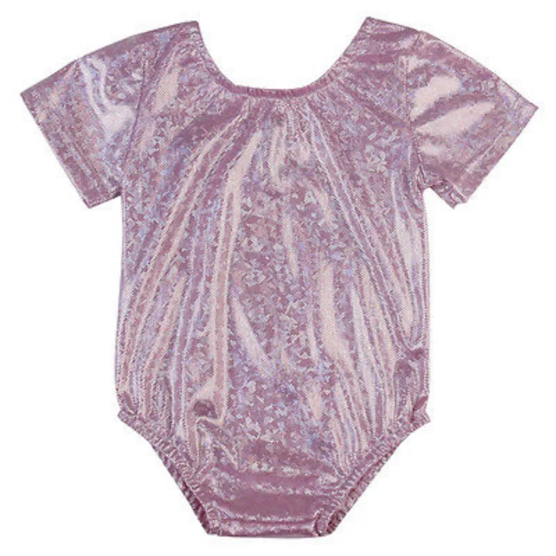 Новинка комплект розового бикини с коротким рукавом для маленьких девочек