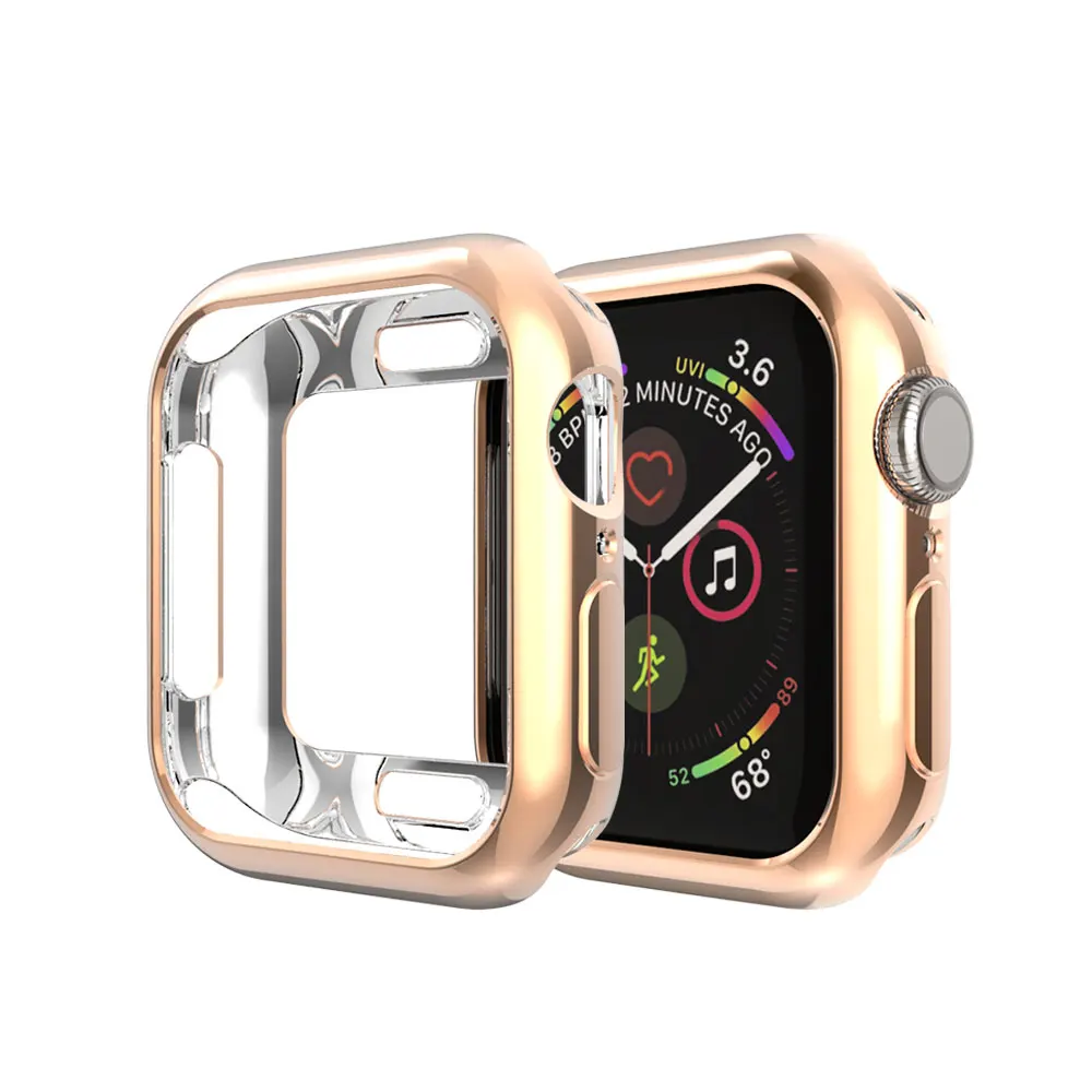 Защитные чехлы для Apple Watch 4 группа 44 мм 40 Iwatch серии чехол Замена ТПУ мягкий