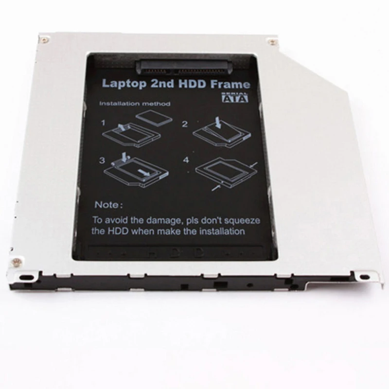 Металлический алюминиевый корпус 9 5 мм для 2-го жесткого диска SATA Caddy рама Macbook Mac Pro