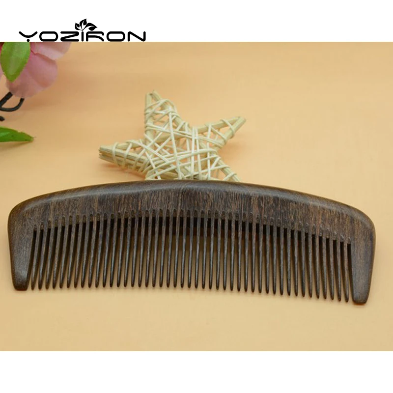YOZIRON 1 шт. натуральный уход за здоровьем Черное золото сандаловое дерево расческа
