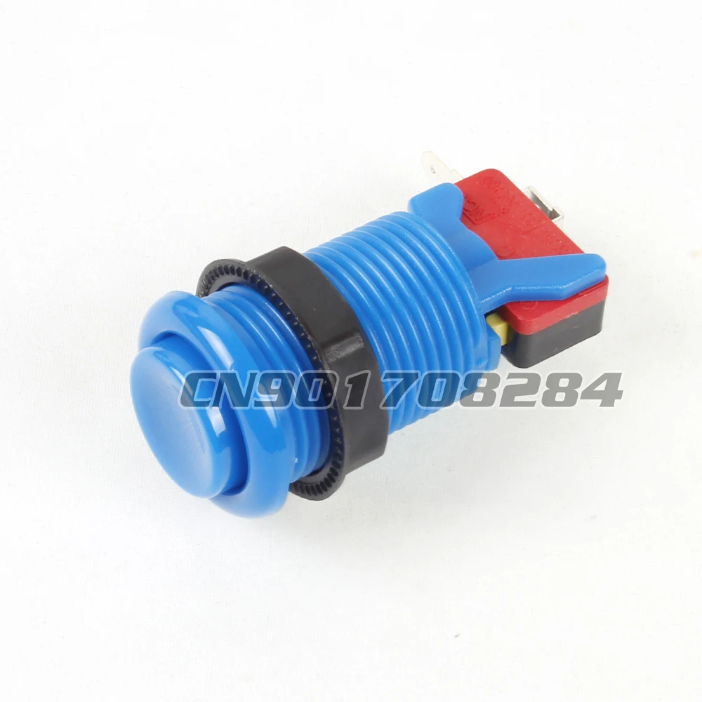 6x новая синяя кнопка типа Happ с микропереключателем для аркадных игр ПК джойстик