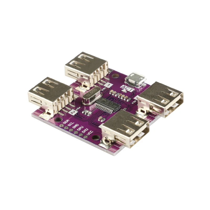 DC 5V 500mA USB 2 0 концентратор 4 Порты и разъёмы высокое Скорость контроллер модуль для