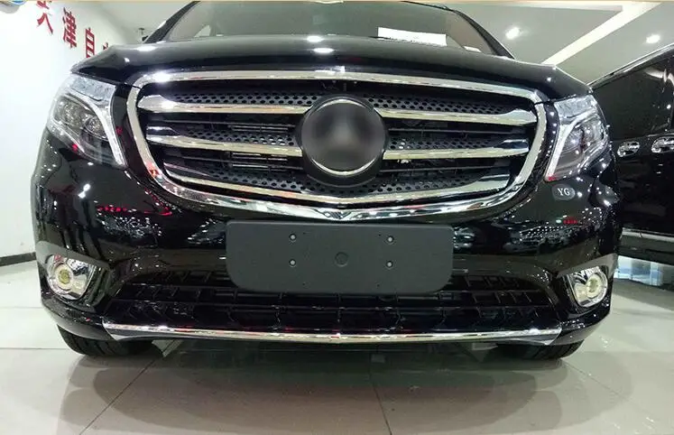 Автомобильный светильник-бампер для Mercedes Benz Vito, Дневной светильник, автомобильные аксессуары, светодиодный DRL головной светильник для Vito, противотуманный светильник
