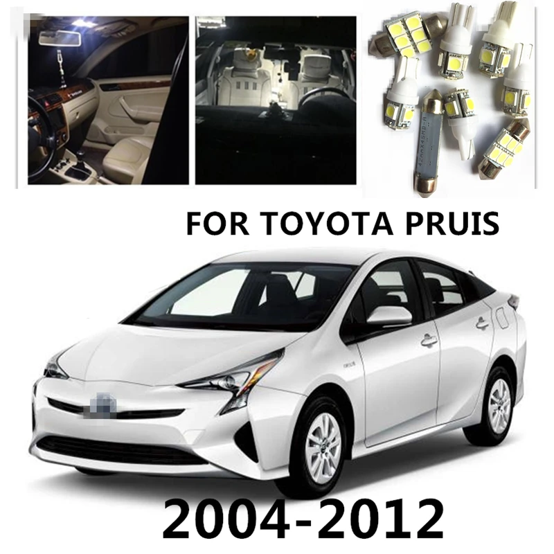 LOAUT 8 шт. Автомобильные светодиодные лампочки интерьерный комплект для Toyota Prius 2004