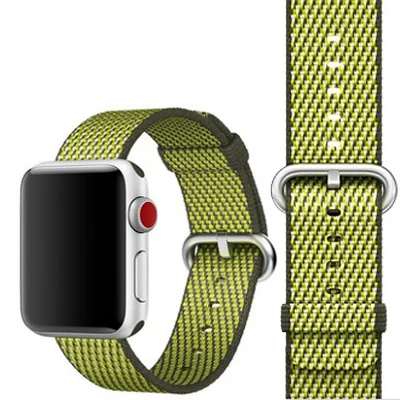 Lattice Deep olive Лямка из нейлоновой ткани для наручных часов Apple watch, версии 44 мм 40 мм, correa, aplle watch 42 мм, 38 мм, браслет на запястье ремень наручных часов Iwatch, 4/3/2/1 - Цвет ремешка: Lattice Deep olive