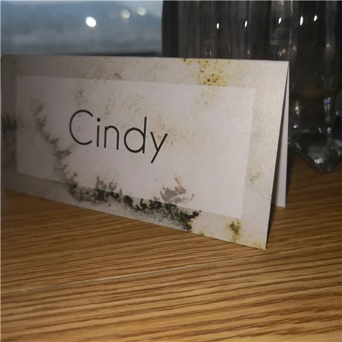 50pcs place card Персональная Весенняя мраморная тема с пергаментным приглашением в pin-таблице номер место карты роскошный набор - Цвет: 50pcs place card