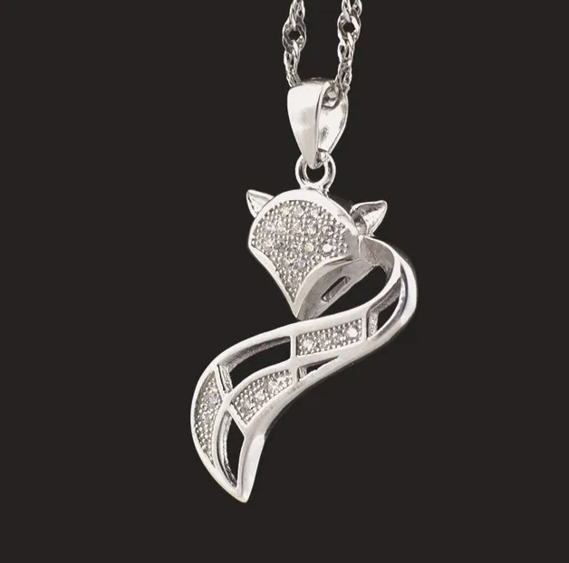 Подвески из стерлингового серебра S925 пробы с девятью хвостами Очаровательные