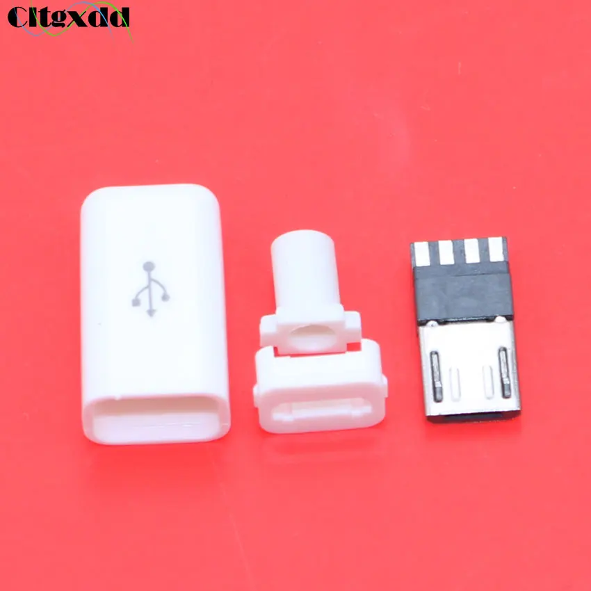 Cltgxdd 1 шт. 4 контактный разъем Micro USB для сварки типа папа 4P зарядки в комплект cova