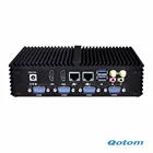 OEM 6 COM Промышленные ПК безвентиляторный мини-ПК Qotom-Q330P с трехъядерным, i3-4005U (1,80 ГГц, Haswell) ,RS485 VGA вариант
