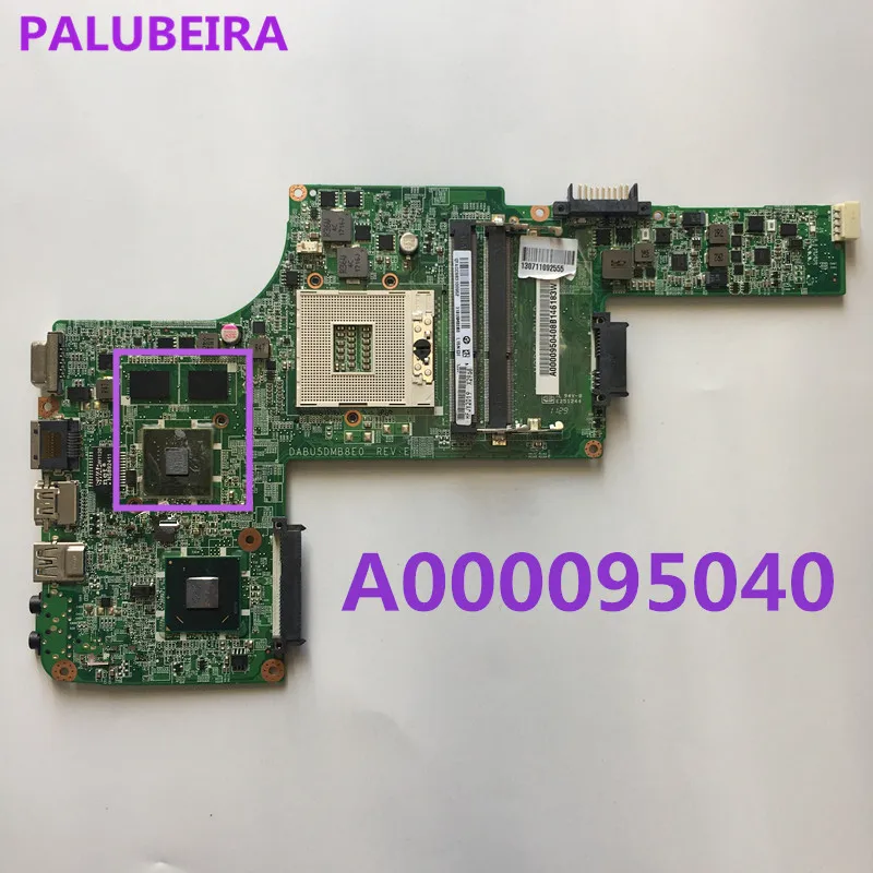 Материнская плата для ноутбука toshiba satellite L730 L735 модель DABU5DMB8E0 REV E A000095040 HM65 DDR3 100%