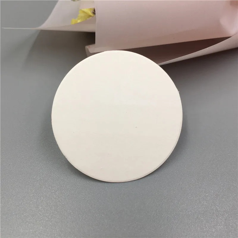 white 100 шт./лот Multi Цвет подарок Пустые бирки печатные этикетки Jewelry вечерние подарочные карты свадебное украшение тег круглый Форма логотип - Цвет: white