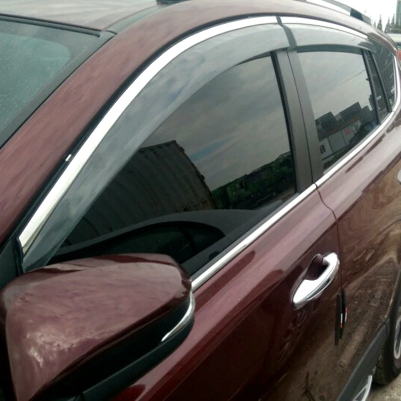 Для TOYOTA Previa RAV 4 черный Пластик оконный козырек Vent Оттенки Защита от солнца дождь дефлектор гвардии авто аксессуары 4 шт./компл