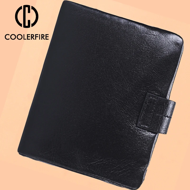 New Design Slim Purse Money Clip Fashion Men genuine leather Wallets with Coin Bag Zipper Small Purses PJ050 | Багаж и сумки