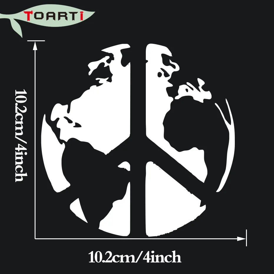 10 2*10 2 см мир на земле виниловая наклейка автомобиль окно грузовика для стенок