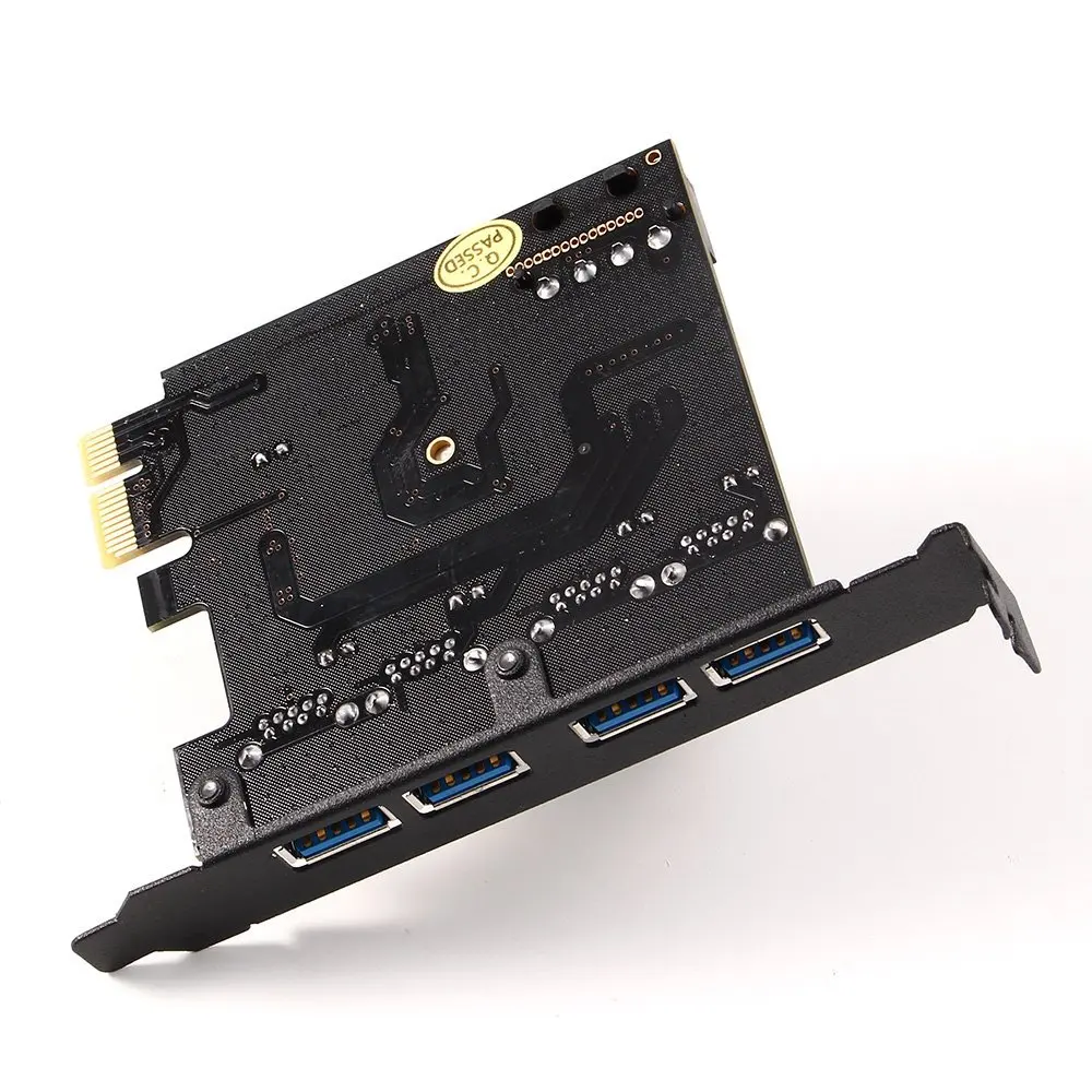 4 порта USB3.0 PCIe карта конвертер адаптер/PCI-express расширение добавить на карту скорость передачи до 5 ГБ/сек. для ПК компьютер/настольный компьютер