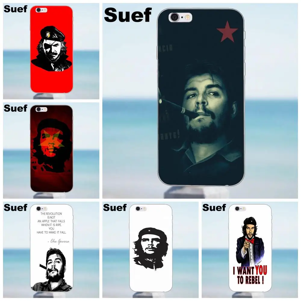 Suef Che Guevara Cigare для iPhone X 4 4S 5 5S 5C SE 6 6S 7 8 Plus Samsung Galaxy A3 A5 J1 J3 J5 J7 2016 2017 мягкий Quinn телефон |