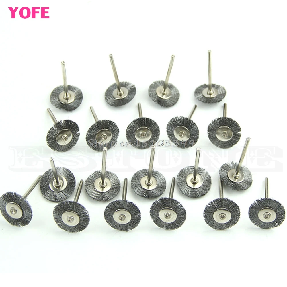 

20Pcs Stainless Steel Wire Wheel Brush Cleaner Grinding Polishing Rotary Tool G08 Whosale&DropShip