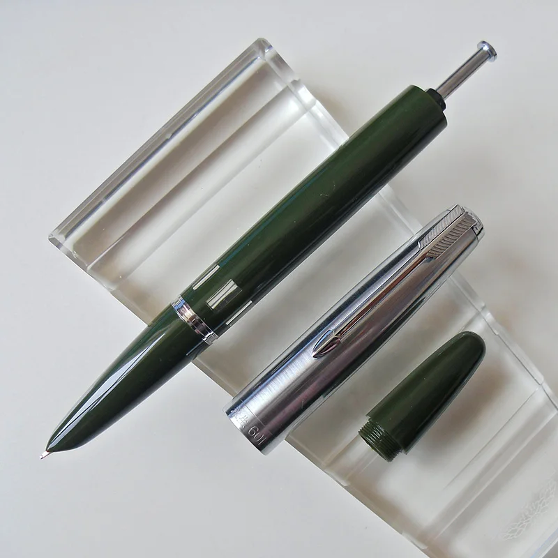 Wing Sung 601 0,5 мм Тонкий 12 к Золотой наконечник Классическая антикварная вакуумная авторучка металл+ ABS Корпус серебряный колпачок