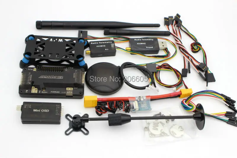 Контроллер полёта apm2 6 ArduPilot APM 2 + 6M GPS с компасом модуль питания 915 МГц 3DR радио