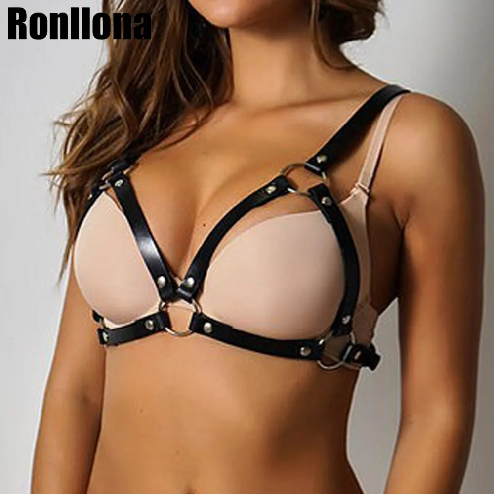 Кожа ремни для тела БДСМ бондаж женское белье сексуальные топы жгут бюстгальтер