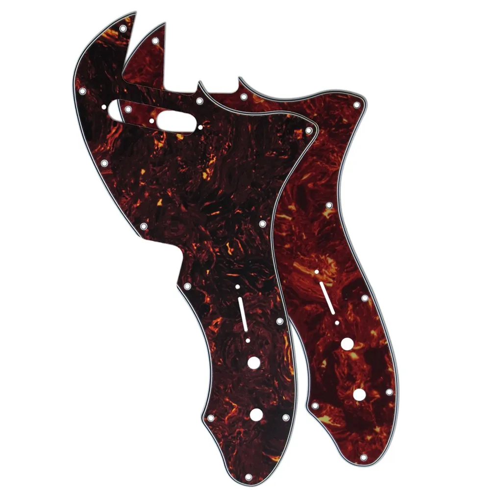 Новинка 2 шт. Thinline гитара защита от царапин 4Ply красная/коричневая черепаха для FD