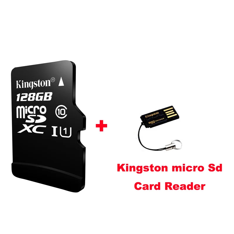 128GB Plus G2 Reader Kingston Micro SD карты памяти 32 ГБ 16 ГБ 64 ГБ Class10 mini sd карты Class4 8 ГБ 16 ГБ с TF Card Reader для Android-смартфон - Емкость: 128GB Plus G2 Reader