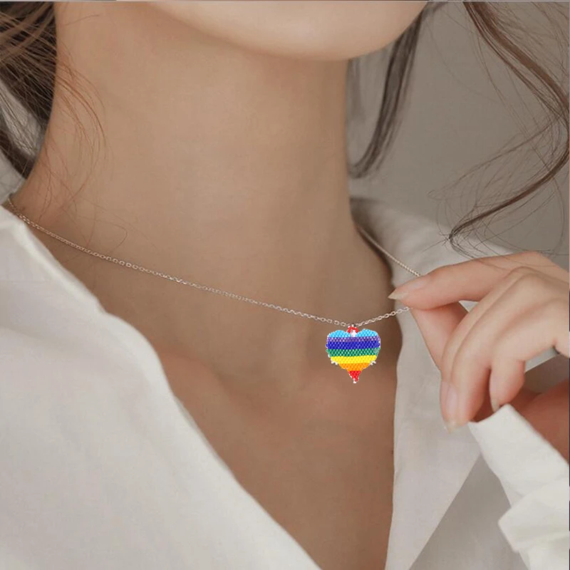 SHINUSBOHO модное колье Миюки Любовь Сердце женское золотое ожерелье|Ожерелья с