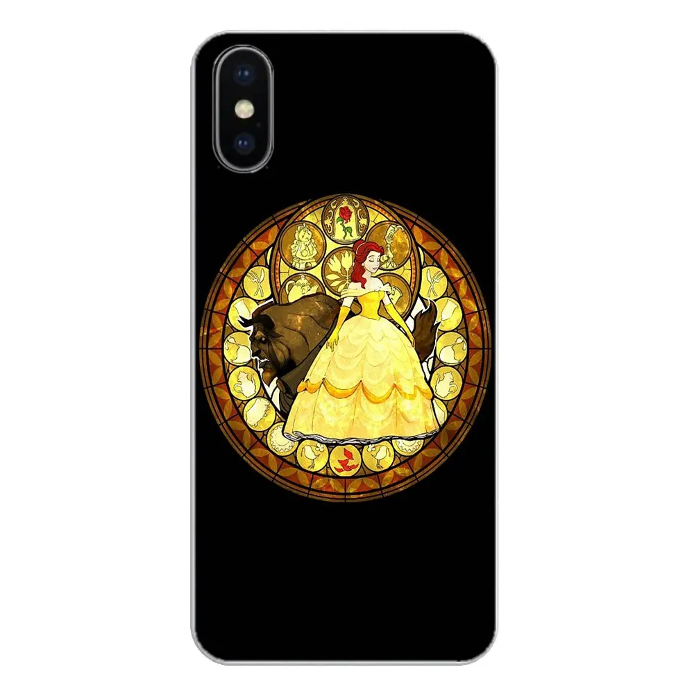 For Sony Xperia Z Z1 Z2 Z3 Z5 compact M2 M4 M5 E3 T3 XA Aqua LG G4 G5 G3 G2 Mini Silicone Case Alice Stained Glass princess rose |