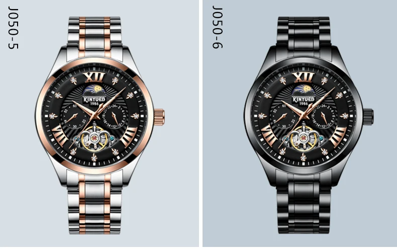 KINYUED Для мужчин часы механические Tourbillon Роскошные модные брендовые Мужские Спорт Tourbillon часы Для мужчин s автоматические часы Relogio Masculino