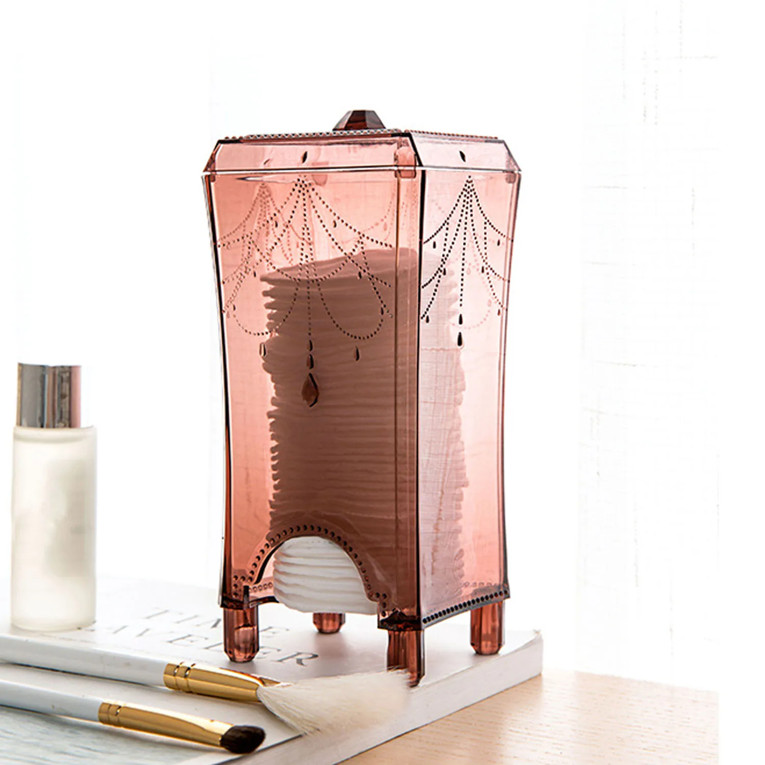 Behogar Классический прозрачный цвет акриловый для косметики макияж хлопок шаровой