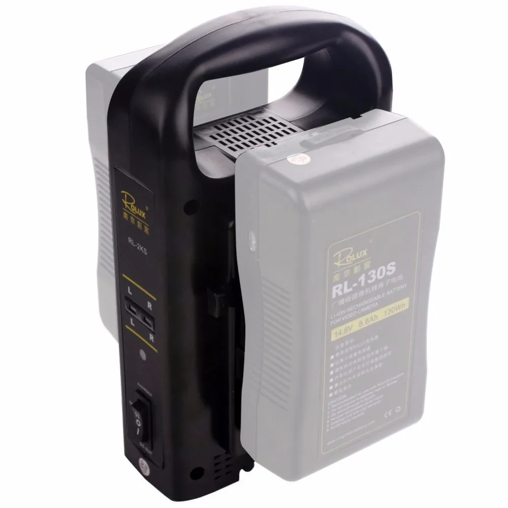 Rolux 2 х канальный двойного V mount Lock литий ионной Батарея Мощность Зарядное