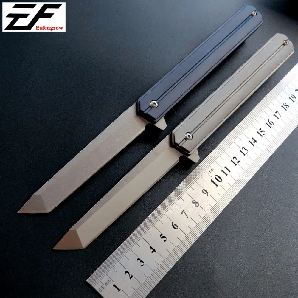 Фото Eafengrow EF219 58 60HRC D2 лезвие TC4 ручка складной нож инструмент для выживания кемпинга Eafengrow EF219 58 60HRC D2 лезвие TC4 ручка складной нож инструмент для выживания кемпинга