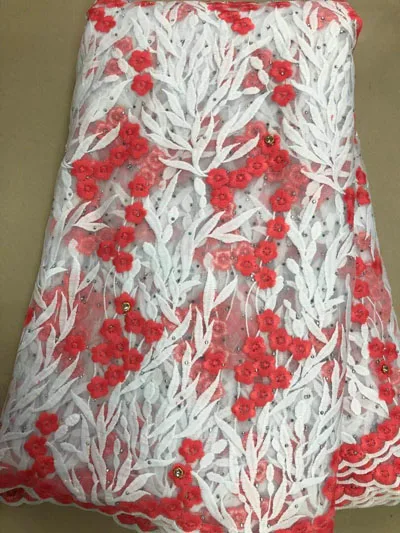 2019 Высококачественная кружевная ткань в Африканском нигерийском стиле на