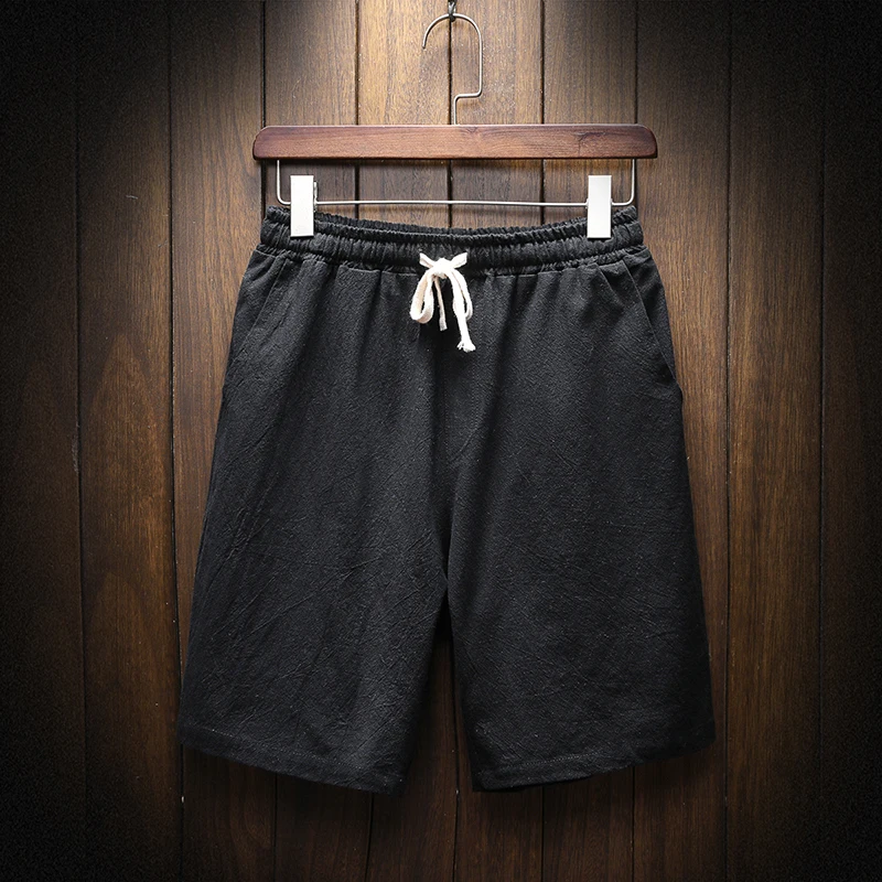 2018 Летняя одежда новые мужские льняные шорты хлопковые пляжные шорты|pants pants|flax