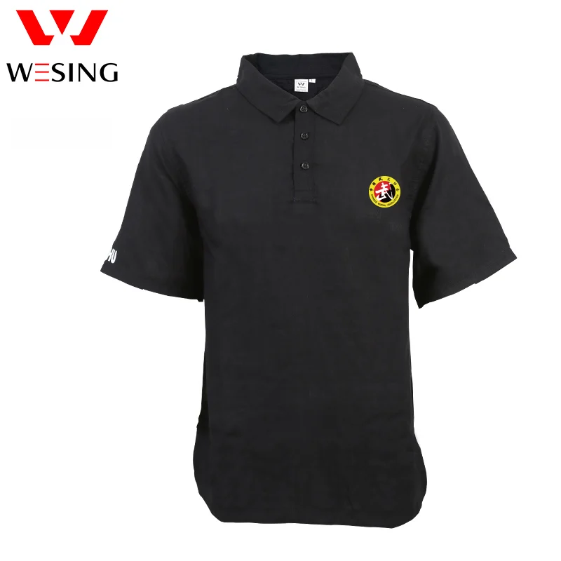 Wesing Sportswear T-shirt With Collar Light Sport Polo Shirt Martial Arts Tshirt Team Training Kungfu Uniforms | Спорт и развлечения