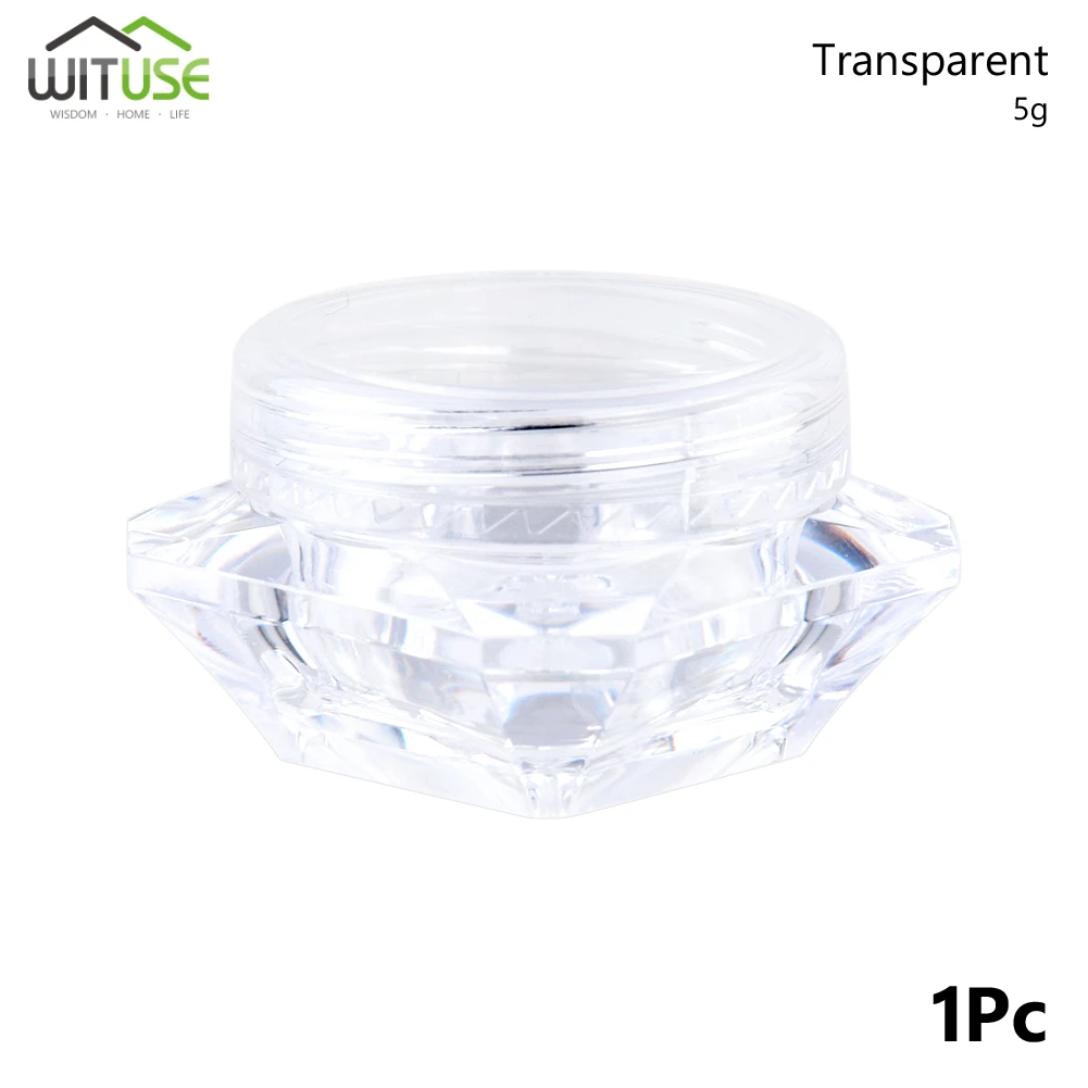 5g Transparent Мини-флакон для образцов косметической баночка для косметики горшок контейнер для крема для лица путешествия полезные бутылки и баночки для хранения для крем для губ порошок бальзамный - Цвет: 5g Transparent