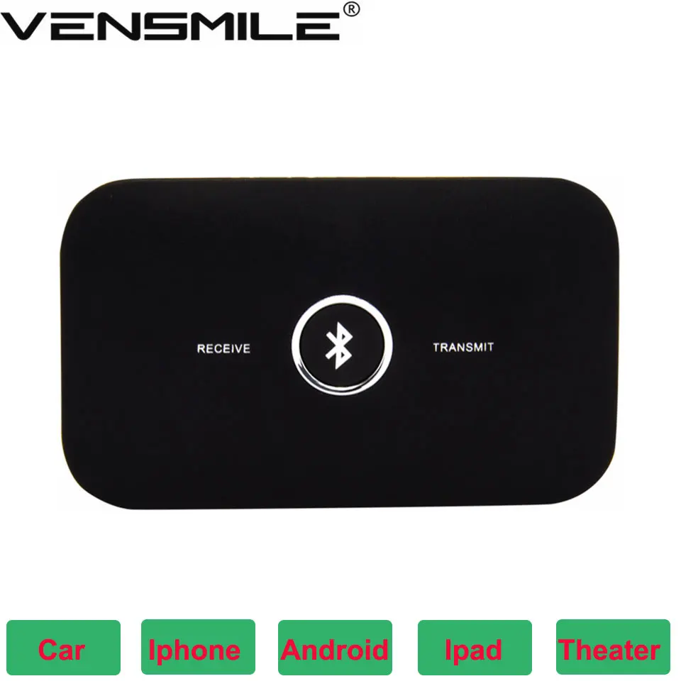 VENSMILE Bluetooth V4.1 + EDR Аудио Музыка Приемник Адаптер В6 AUX Передатчик Для Спикера IOS