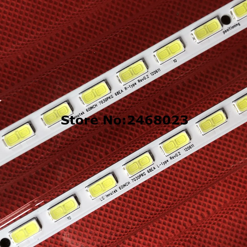2 шт. светодиодный Подсветка бар для SONY KLV-60EX640 KDL-60R550A 60R555A Sharp LC-60LE640U LC-60LE751 JE600D3GV2AY