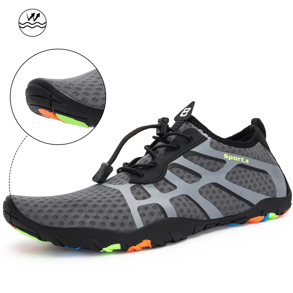 

Swimming Water Shoes Men Barefoot Outdoor Beach Sandals Upstream Aqua Shoes Quick Dry River Sea Diving Swimming Sneakers