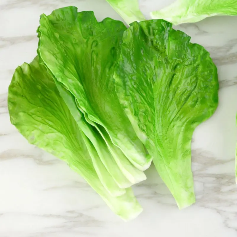 

Artificial Vegetable Lettuce Leaves Simulation Fake Lifelike For Home Party Kitchen Festival Decoration