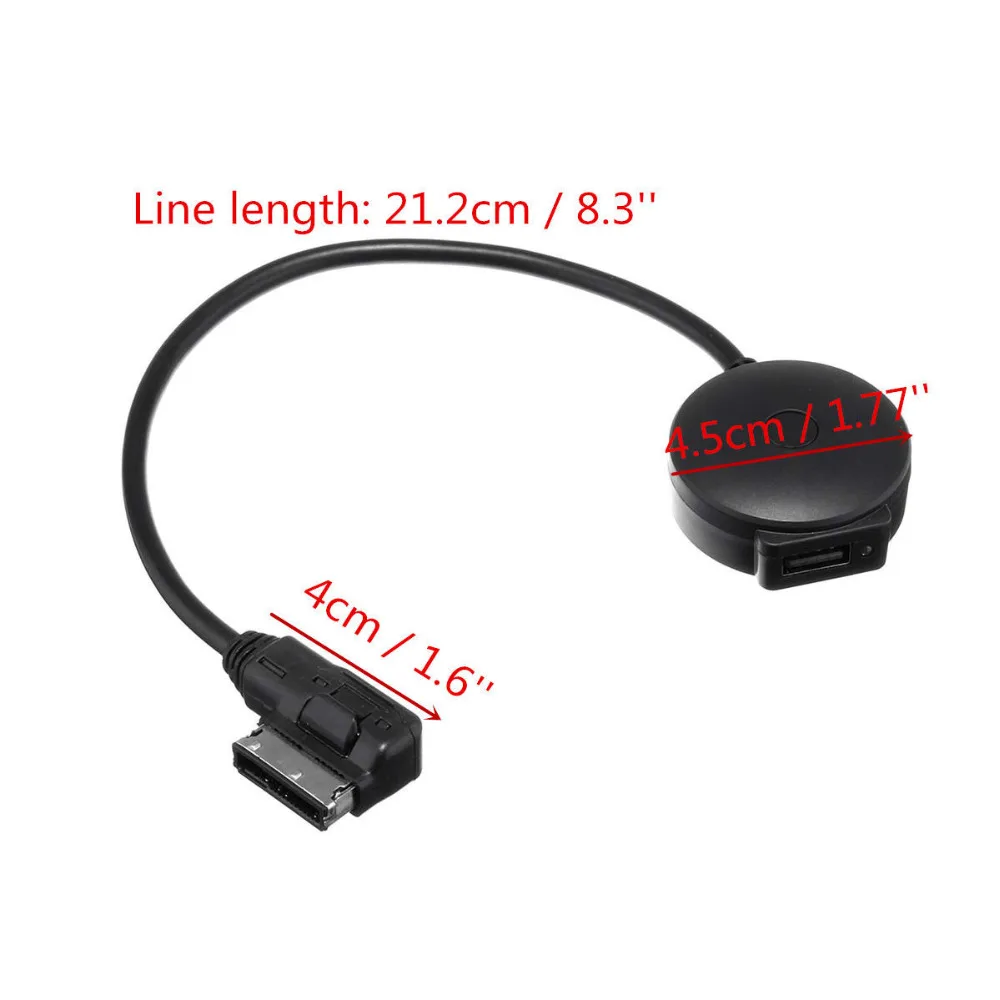 SITAILE медиа в AMI MDI к Bluetooth аудио Aux и USB Женский Кабель-адаптер для автомобиля VW AUDI A6 Q7 3ENG Late Than 2009