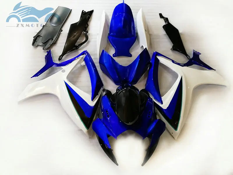 

Комплекты инжекторных обтекателей для Suzuki GSXR 600 06 07 K6 GSXR600, комплект обтекателей GSXR 750 2006 2007 GSXR600 сине-белого цвета