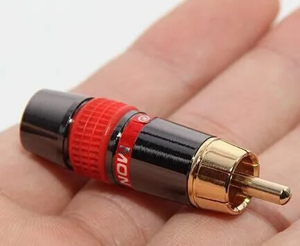 

40pcs copper RCA Plug Audio Cable Male Soldering Connector