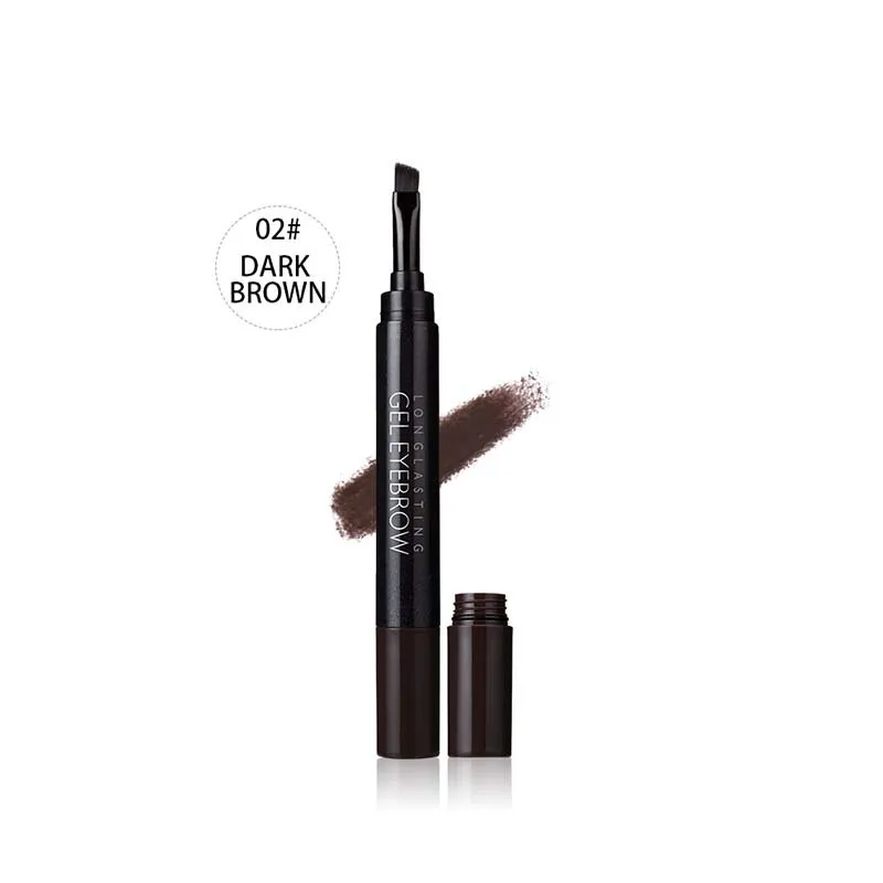 MENOW бренд Make up бровей Водонепроницаемый длительный МАКИЯЖ Anti-Smudge гель карандаш для бровей Прямая поставка Косметика E403 - Цвет: 02 Dark brown