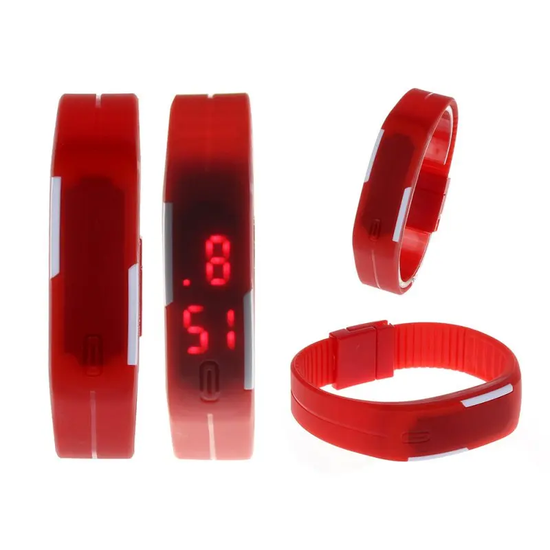 Унисекс водонепроницаемые светодиодные электронные часы спортивные