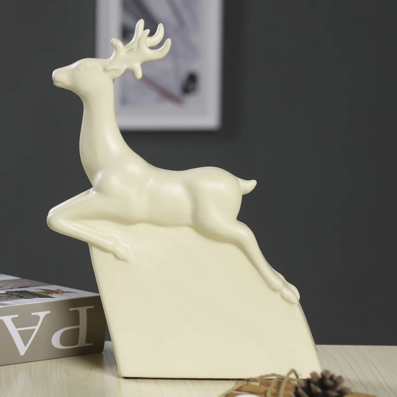 Модные художественные керамические украшения для пар deers домашнего декора