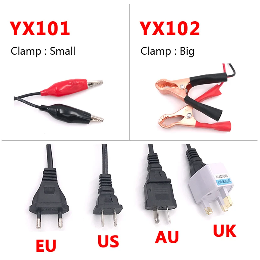100V 240V Портативный 12V смарт зарядное устройство для свинцово кислотных Батарея