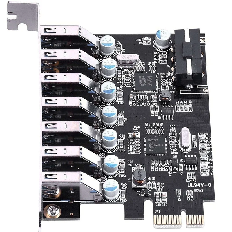Pci-E Usb 3 0 карта расширения 7 портов супер скорость до 15 pin Sata разъем питания Pci Express