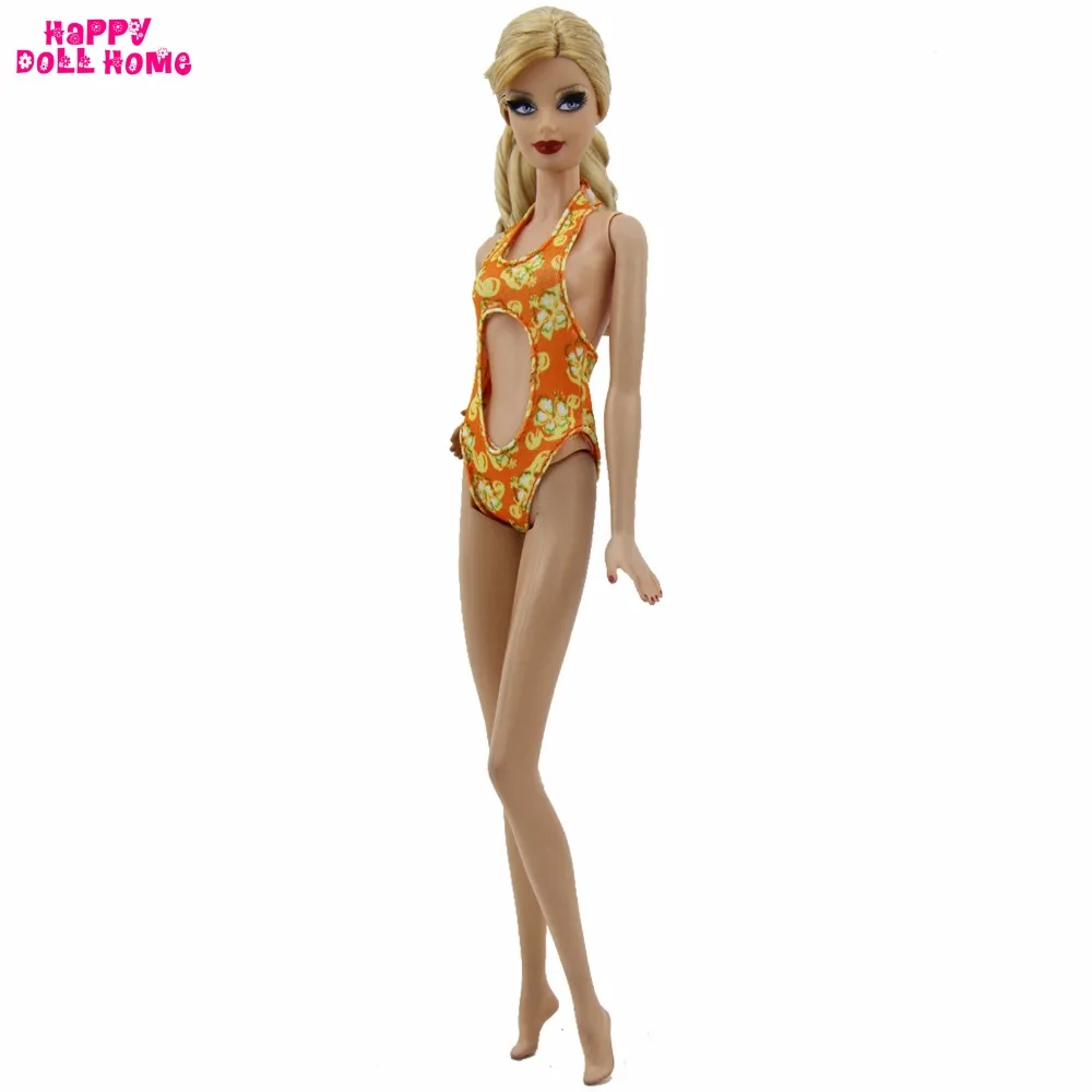 Оранжевая купальная одежда ручной работы летняя модель купальный костюм для