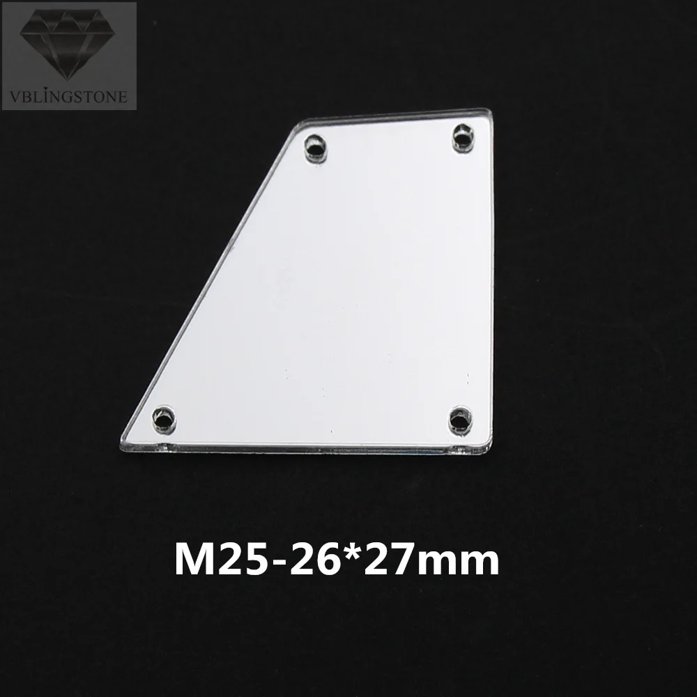 M25 20-50 шт. Необычные прозрачные зеркальные Пришивные Акриловые Блестящие стразы 30 форм с плоской задней частью пришивные камни для платьев, аксессуары для одежды - Цвет: M25